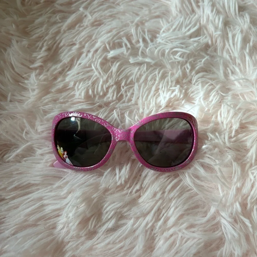 Disney Princess Pink Heart Sunglasses Kids Girls Ariel Rapunzel Belle